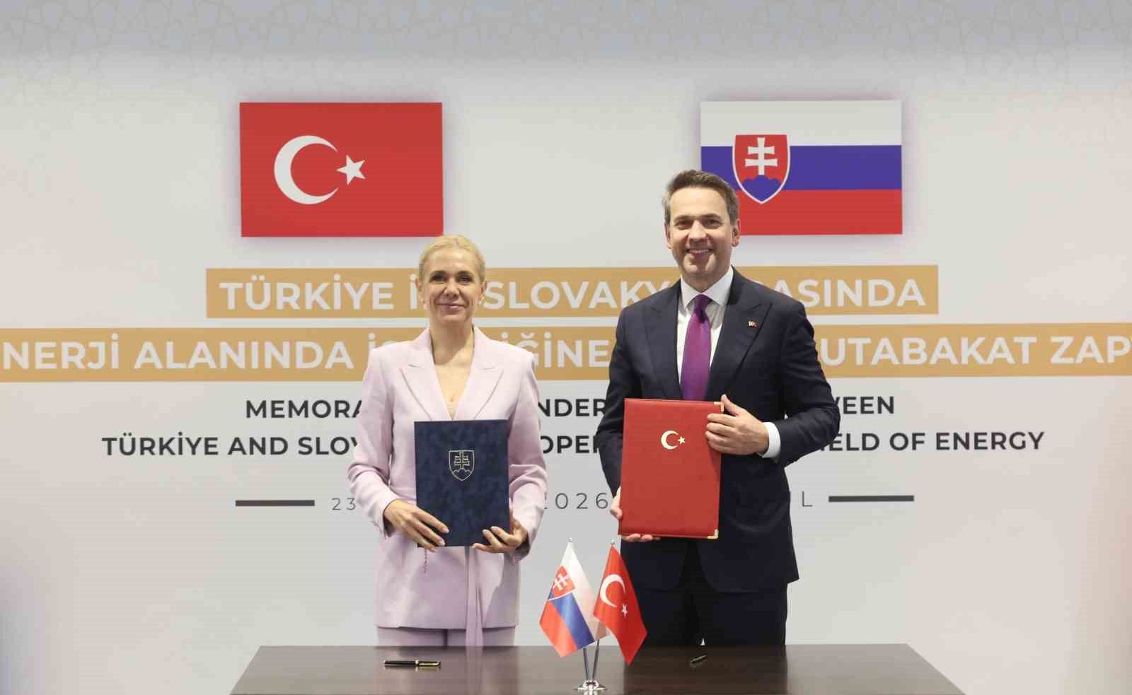 Türkiye ile Slovakya arasında 'Enerji Alanında İşbirliğine İlişkin Mutabakat Zaptı' imzalandı