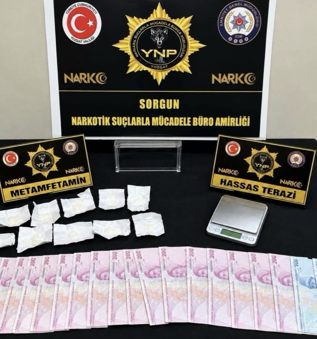 Yozgat'ta uyuşturucu operasyonunda 1 kişi tutuklandı
